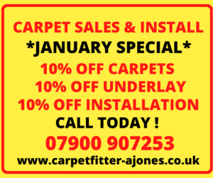 *Carpet Sales & Install - 10% Off Carpet - 10% Off Underlay - 10% Off Installation*